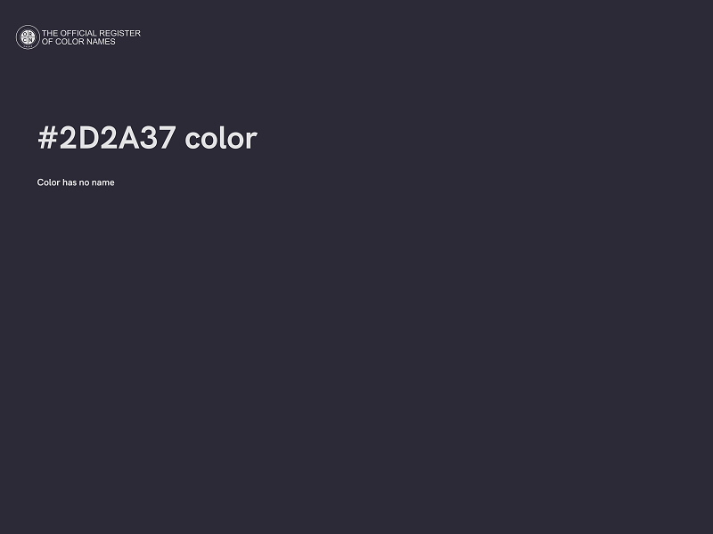 #2D2A37 color image