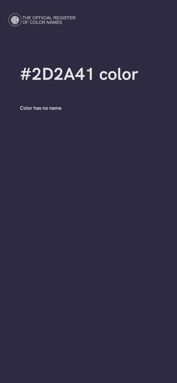 #2D2A41 color image