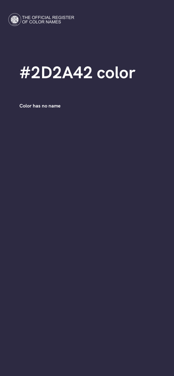 #2D2A42 color image