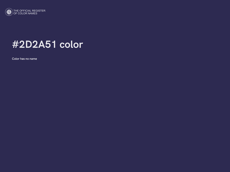 #2D2A51 color image