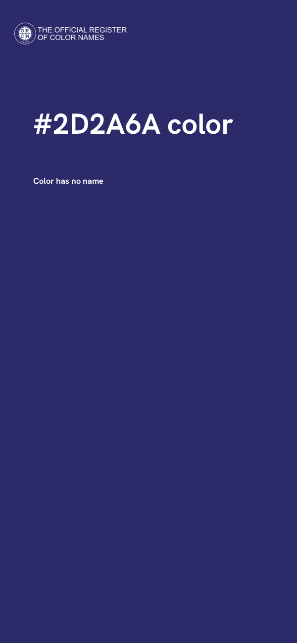 #2D2A6A color image
