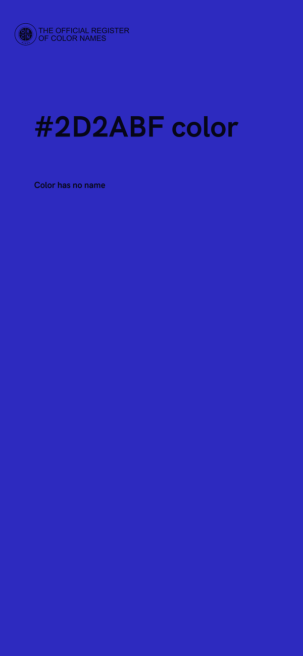 #2D2ABF color image