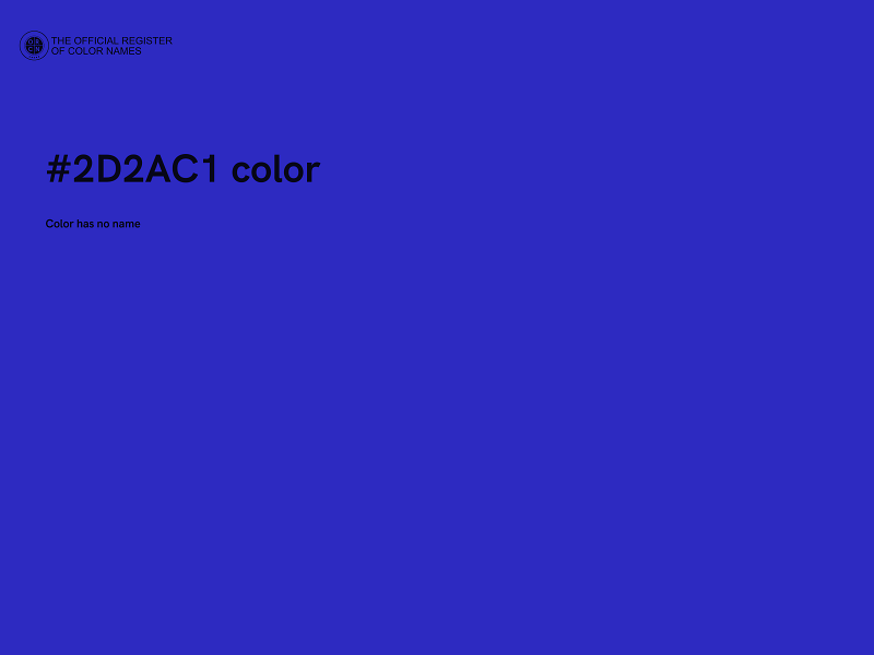 #2D2AC1 color image