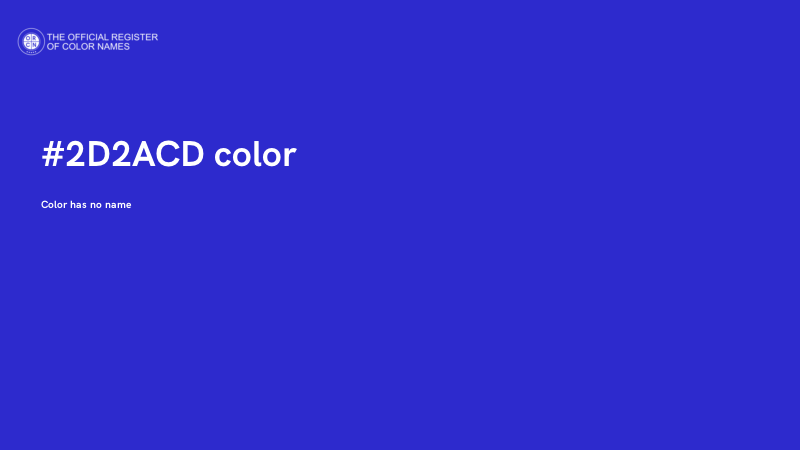 #2D2ACD color image