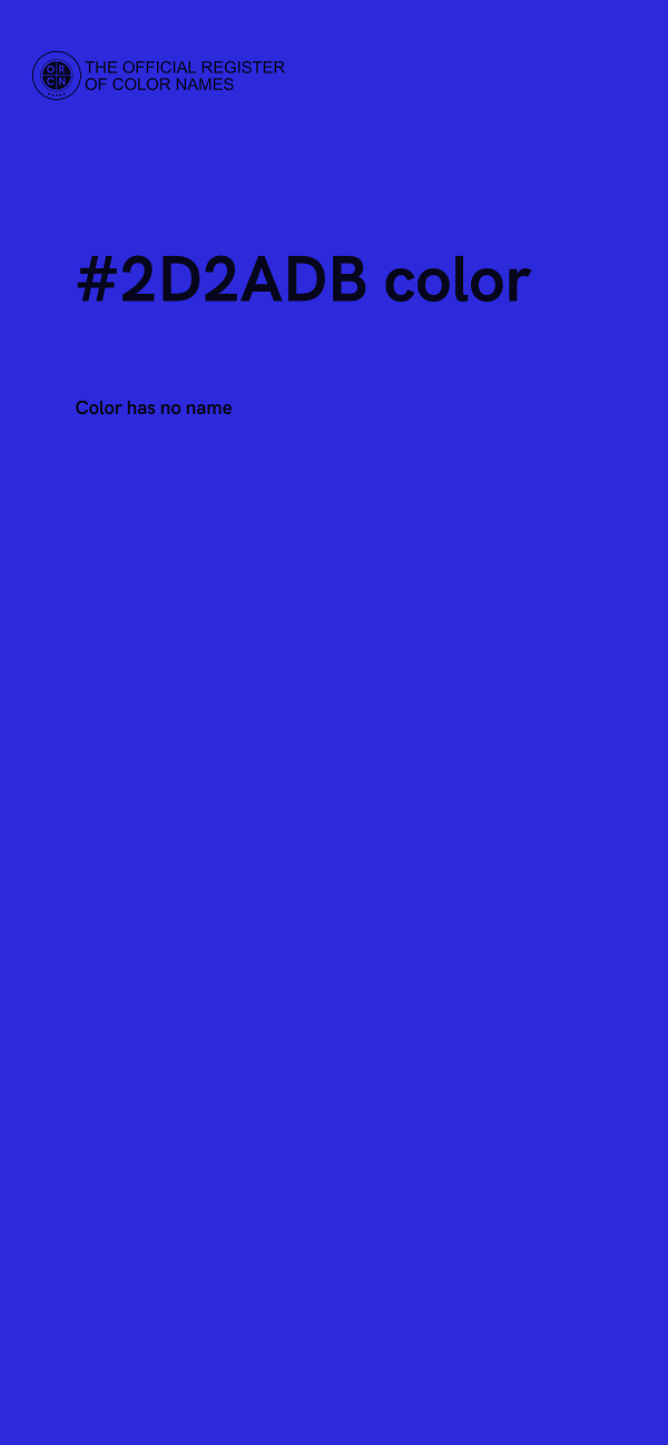 #2D2ADB color image