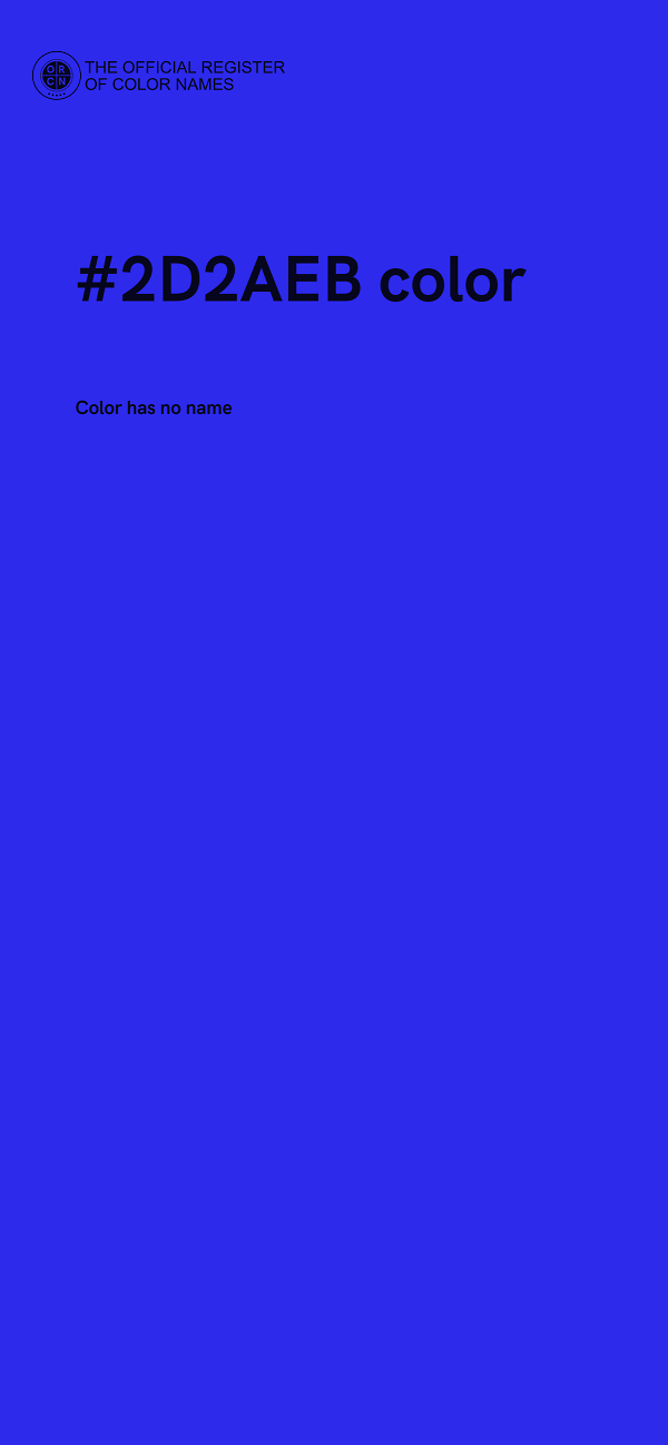 #2D2AEB color image