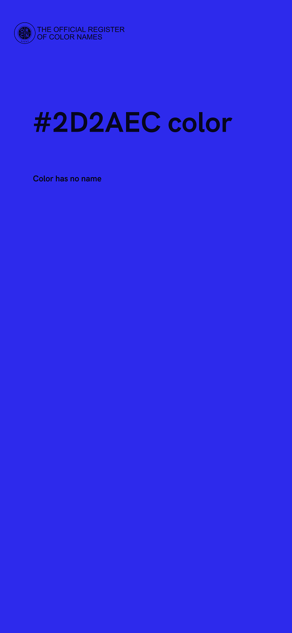 #2D2AEC color image