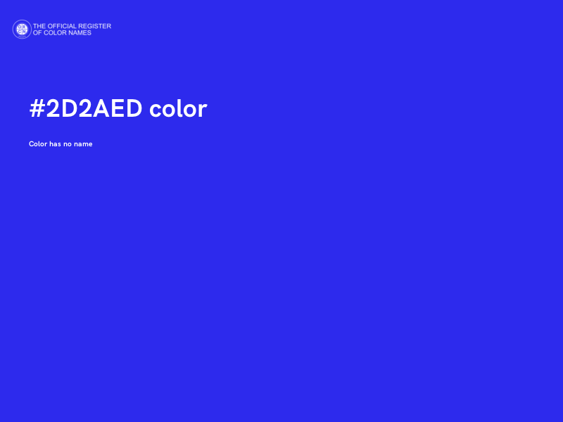 #2D2AED color image
