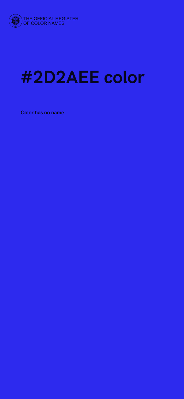 #2D2AEE color image
