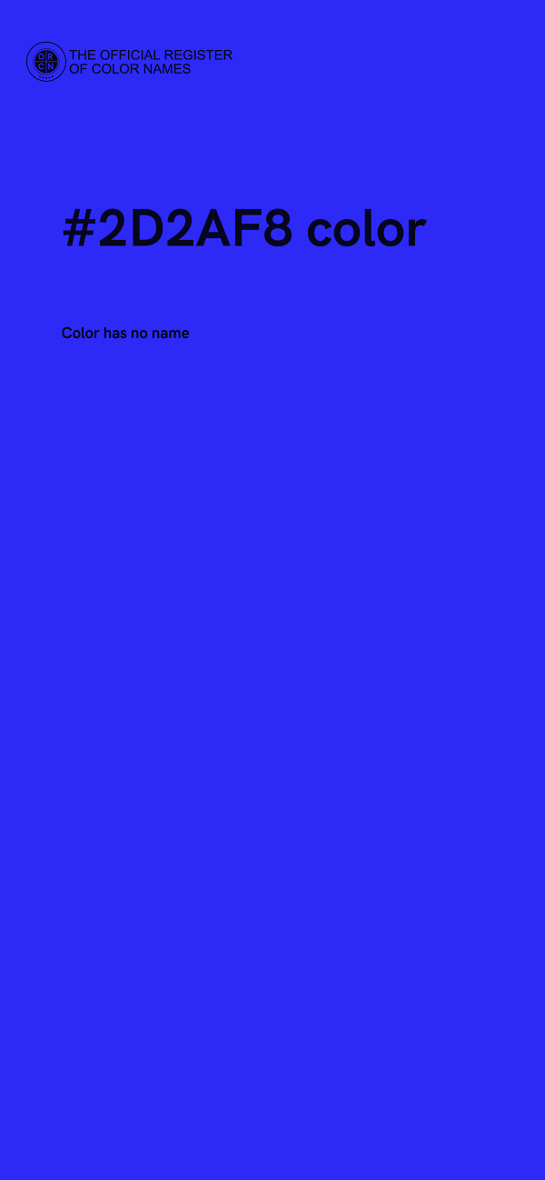 #2D2AF8 color image