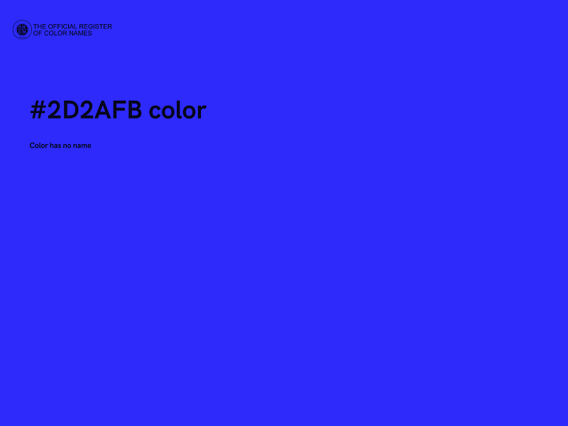 #2D2AFB color image