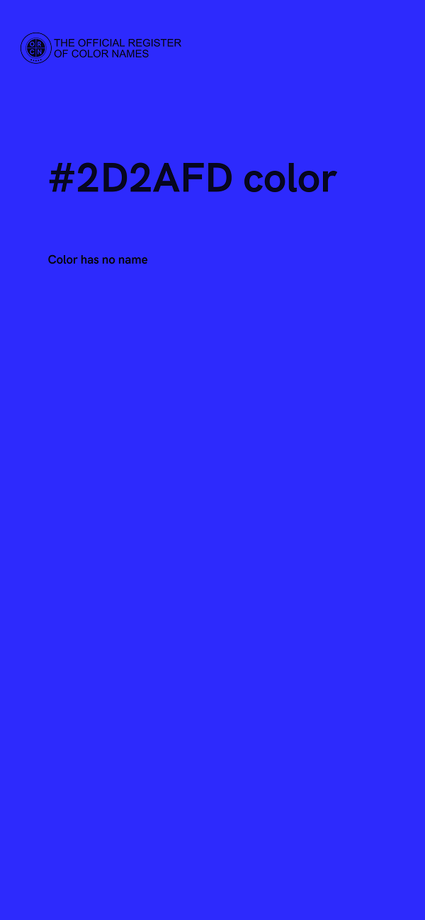 #2D2AFD color image