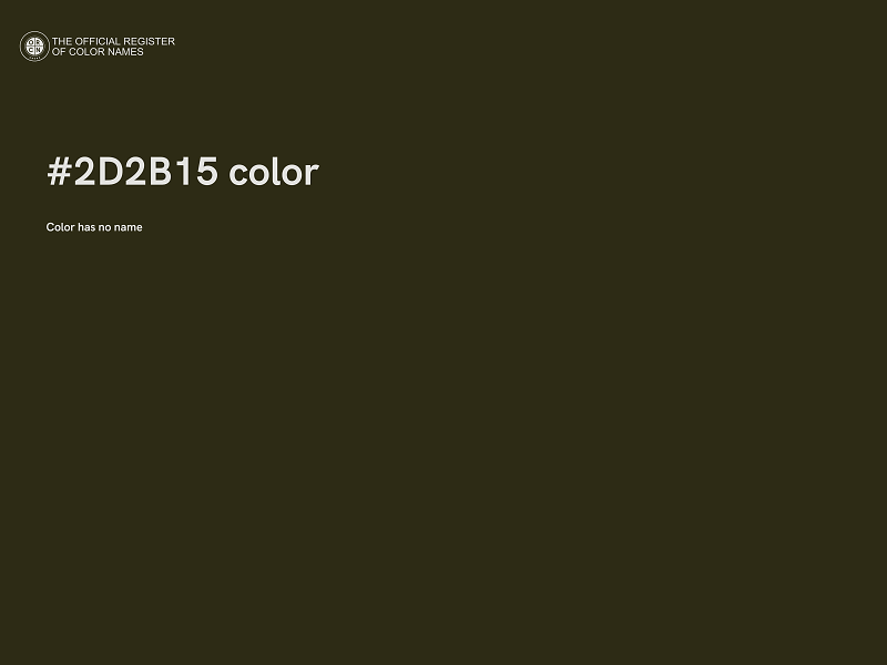 #2D2B15 color image