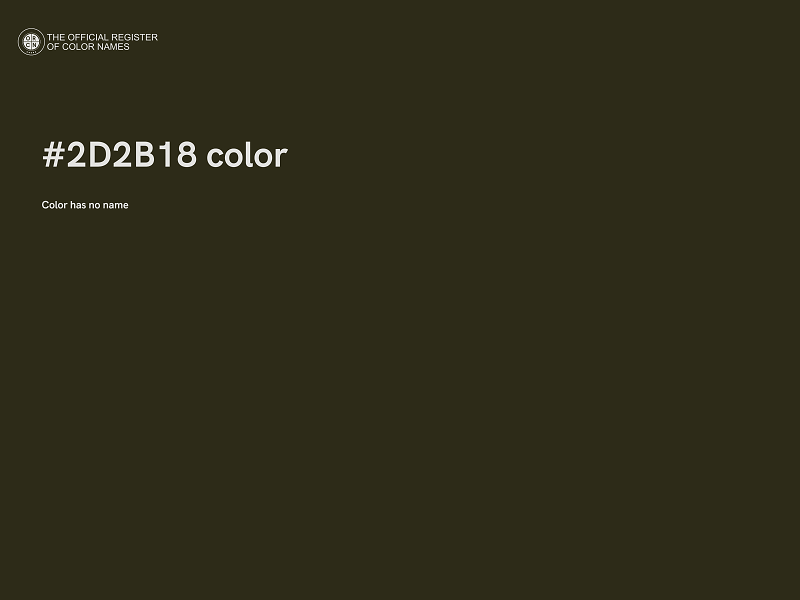 #2D2B18 color image