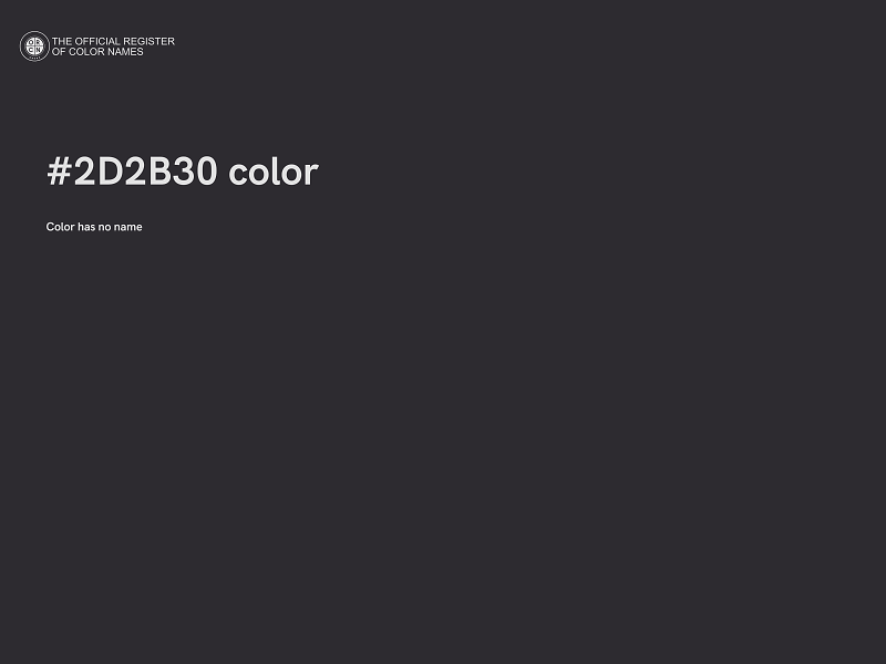 #2D2B30 color image