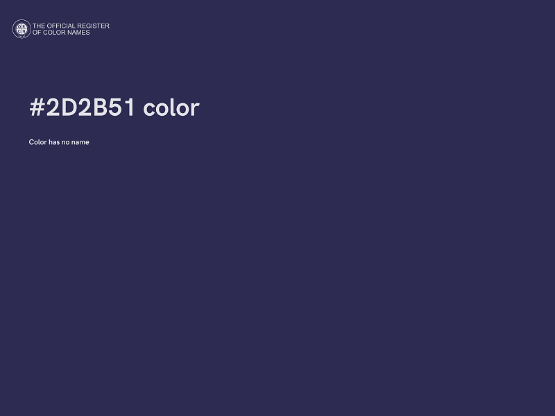 #2D2B51 color image