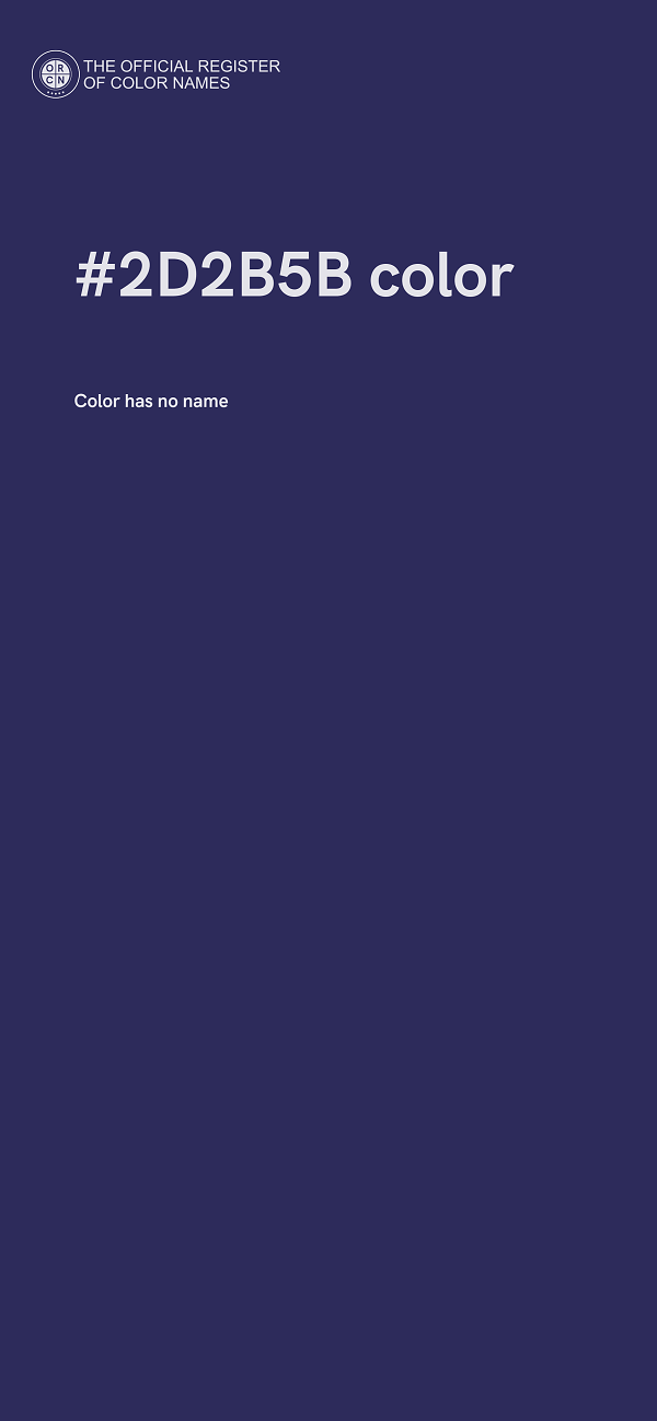 #2D2B5B color image