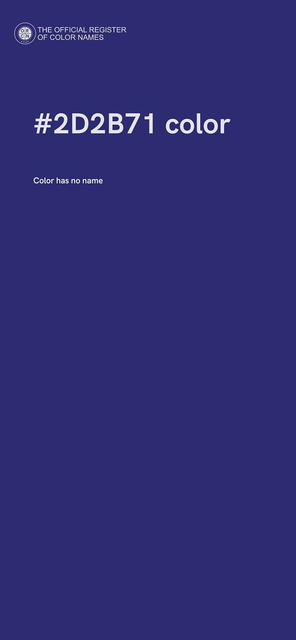 #2D2B71 color image