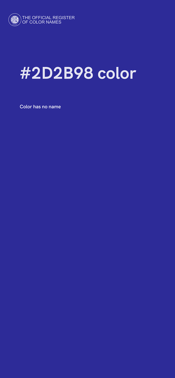 #2D2B98 color image