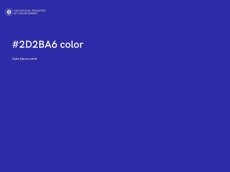 #2D2BA6 color image