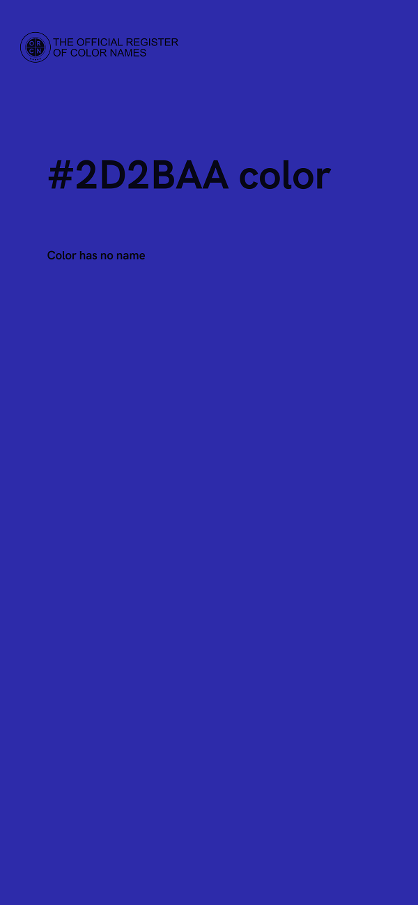 #2D2BAA color image