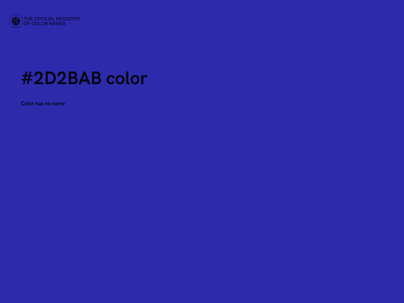 #2D2BAB color image
