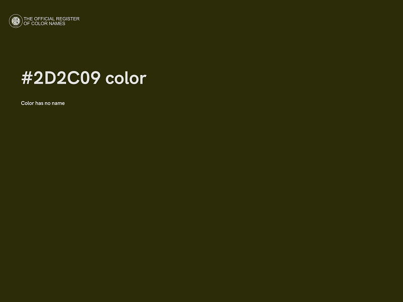 #2D2C09 color image