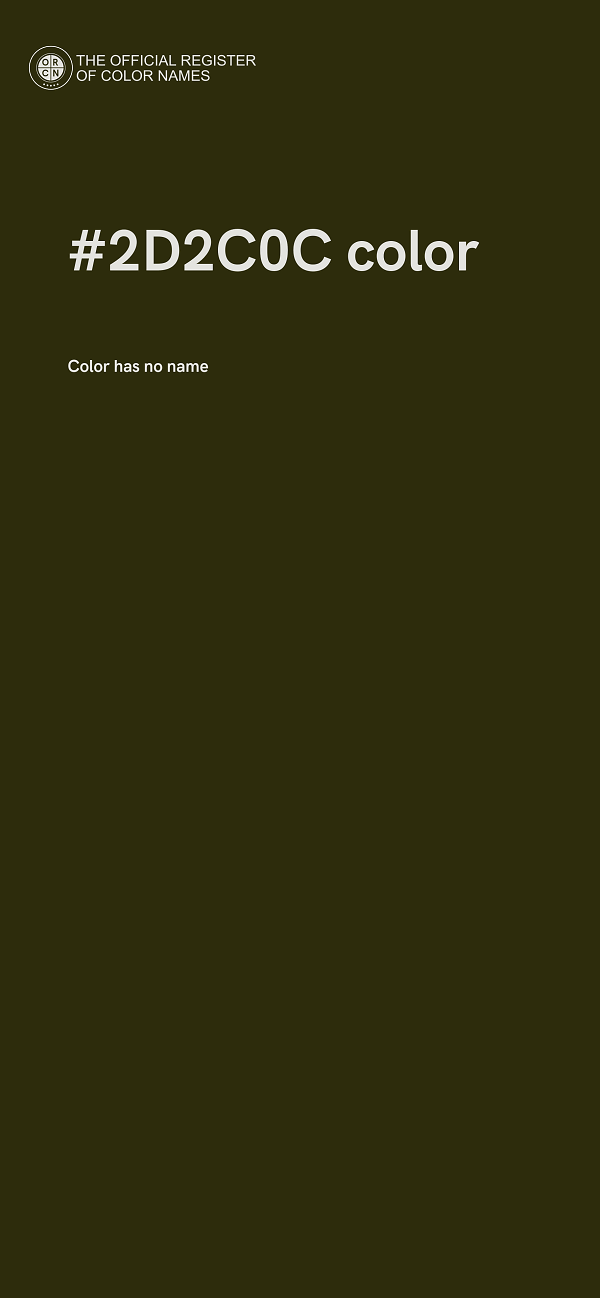#2D2C0C color image