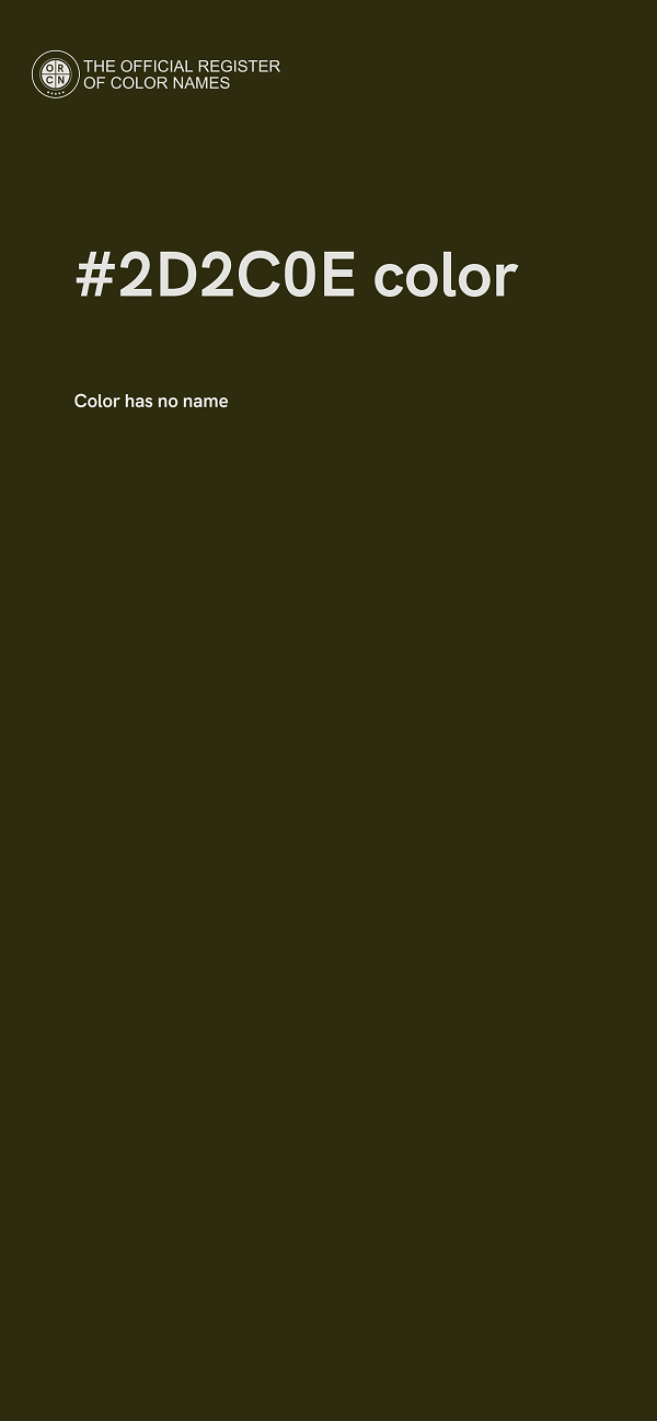 #2D2C0E color image
