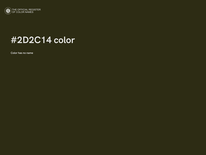 #2D2C14 color image