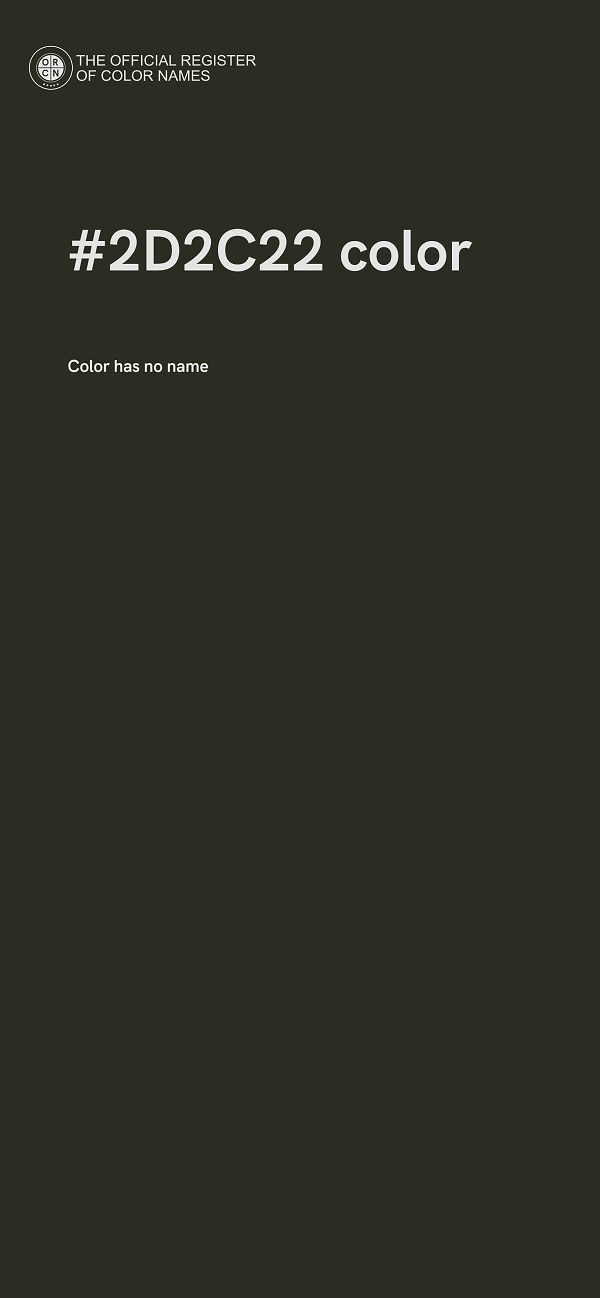 #2D2C22 color image