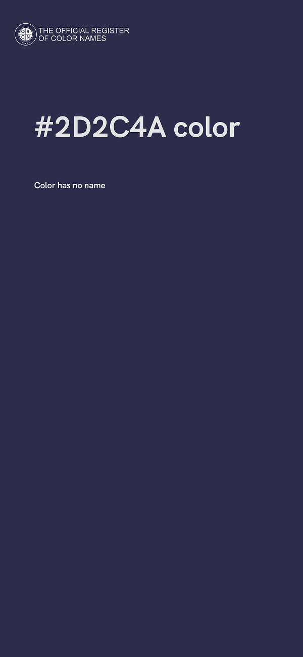#2D2C4A color image