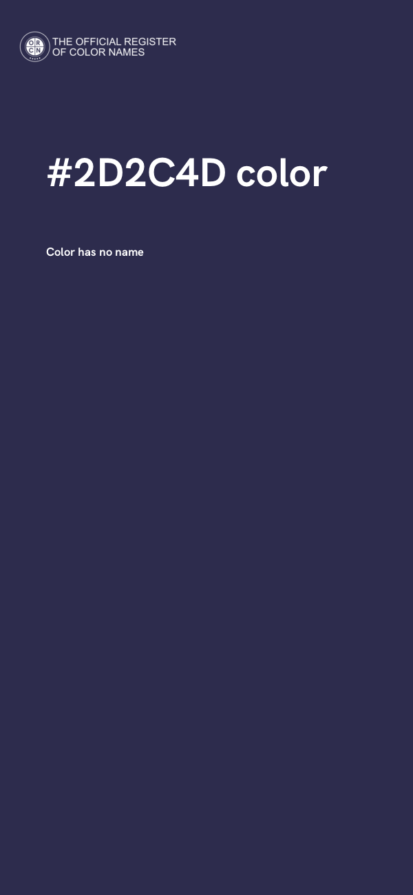 #2D2C4D color image