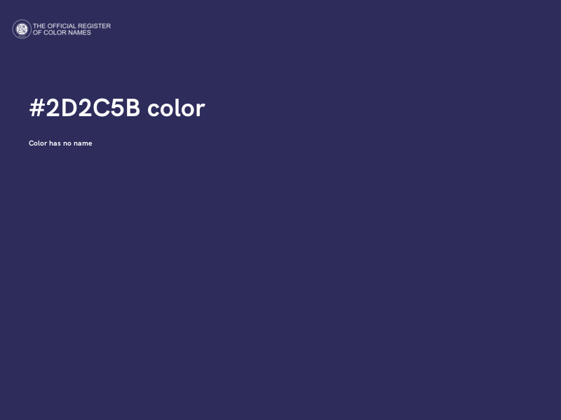 #2D2C5B color image
