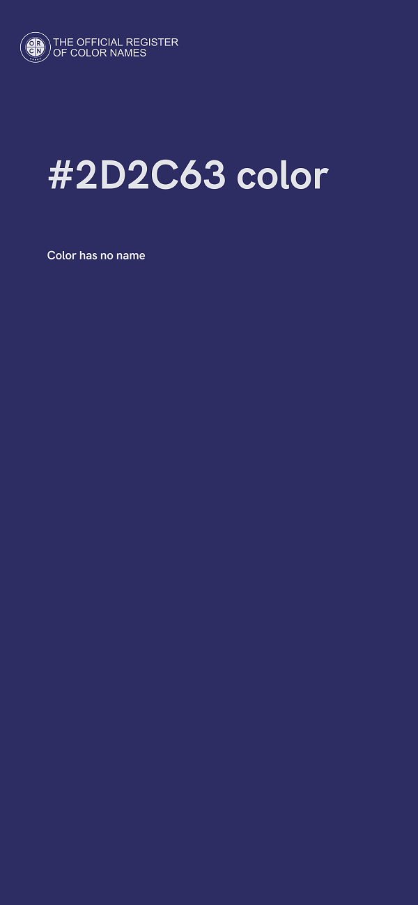 #2D2C63 color image