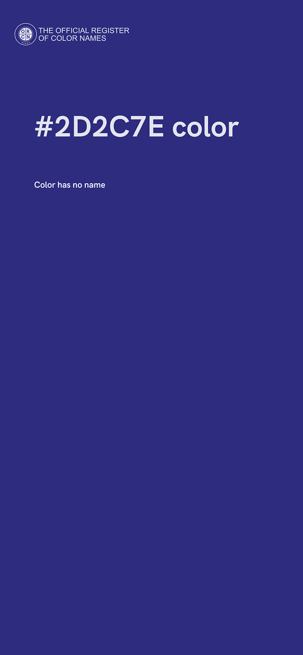 #2D2C7E color image