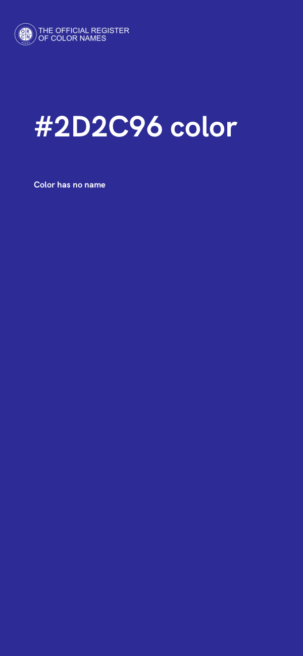 #2D2C96 color image