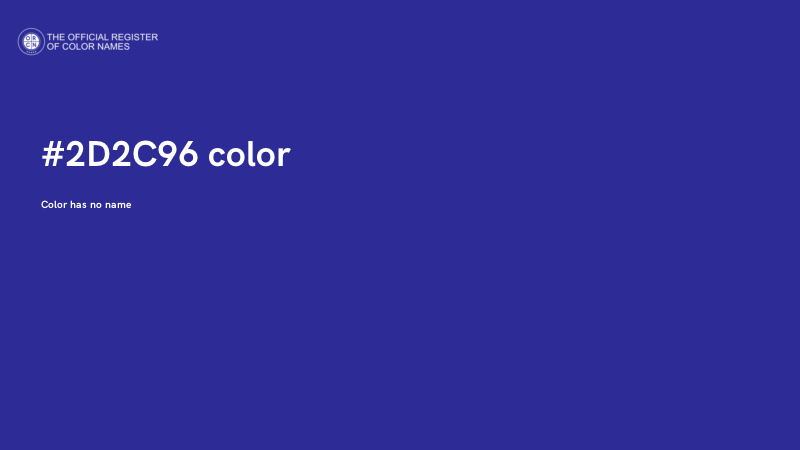 #2D2C96 color image