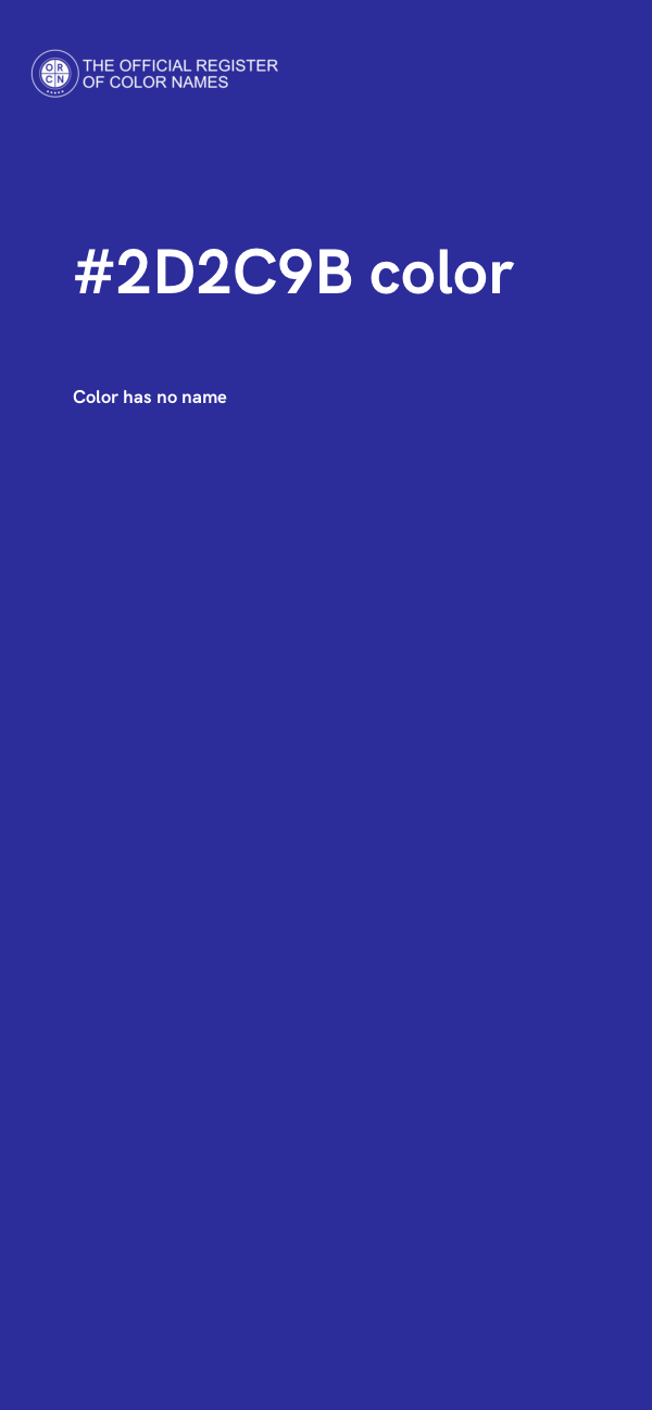 #2D2C9B color image