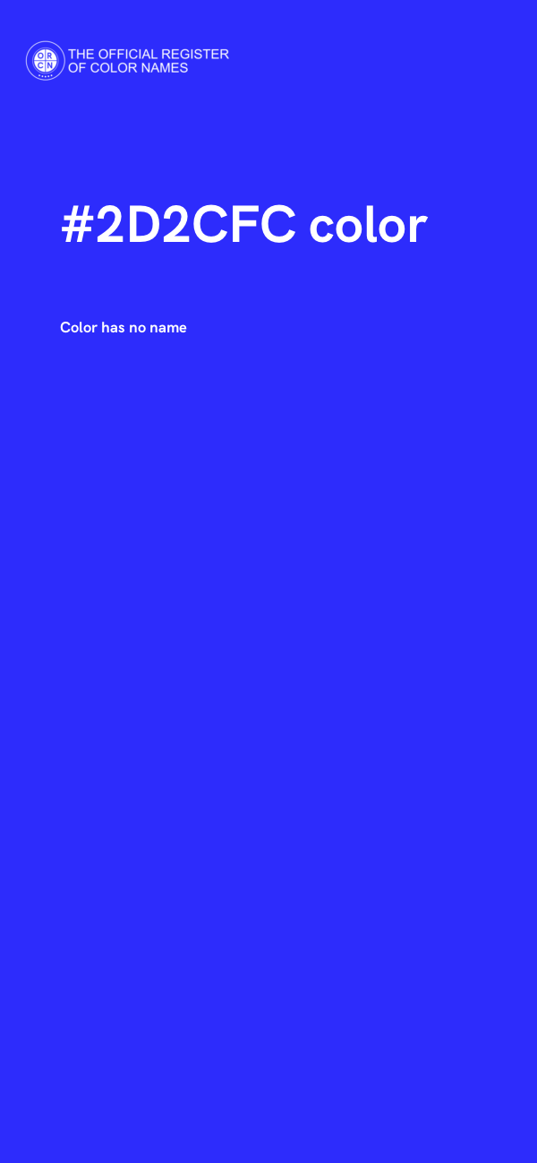 #2D2CFC color image