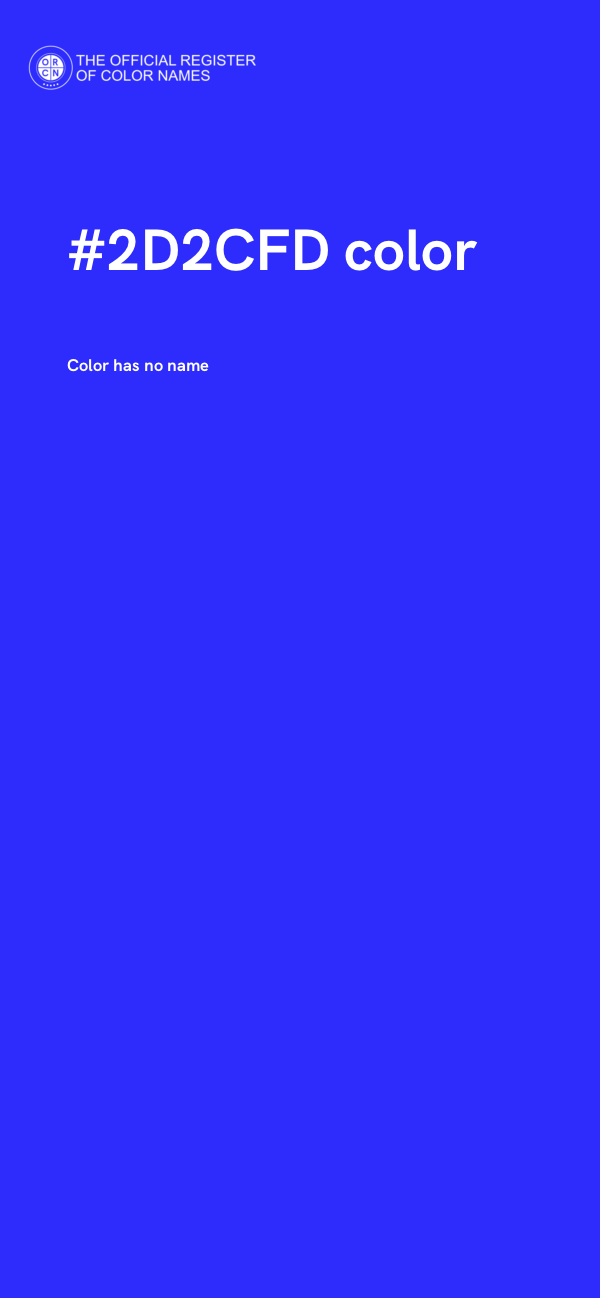 #2D2CFD color image