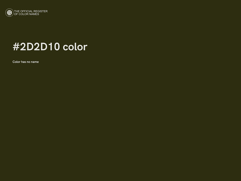 #2D2D10 color image