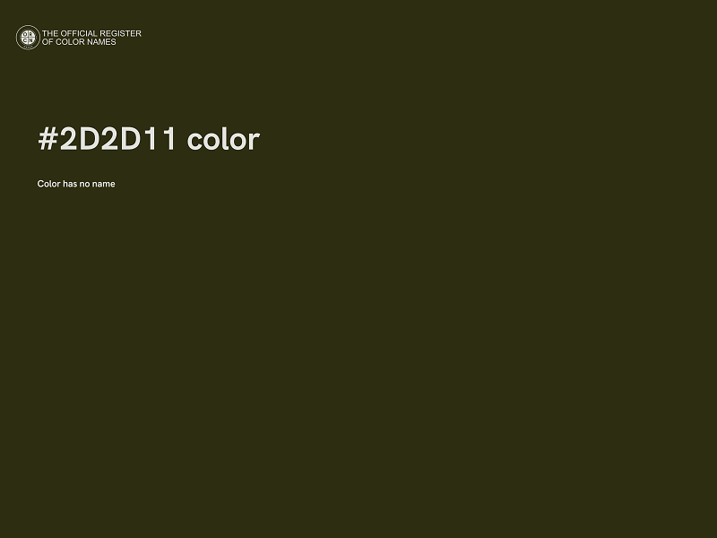 #2D2D11 color image