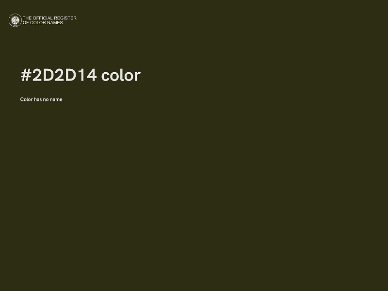 #2D2D14 color image