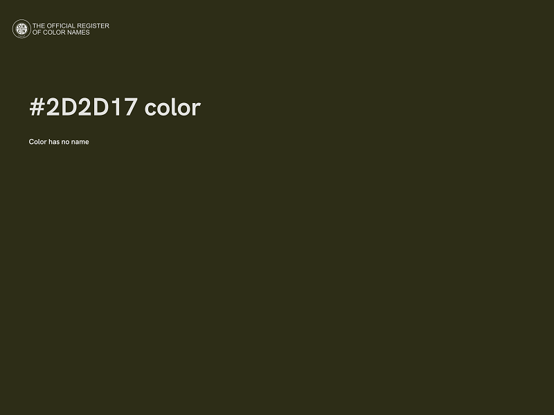 #2D2D17 color image