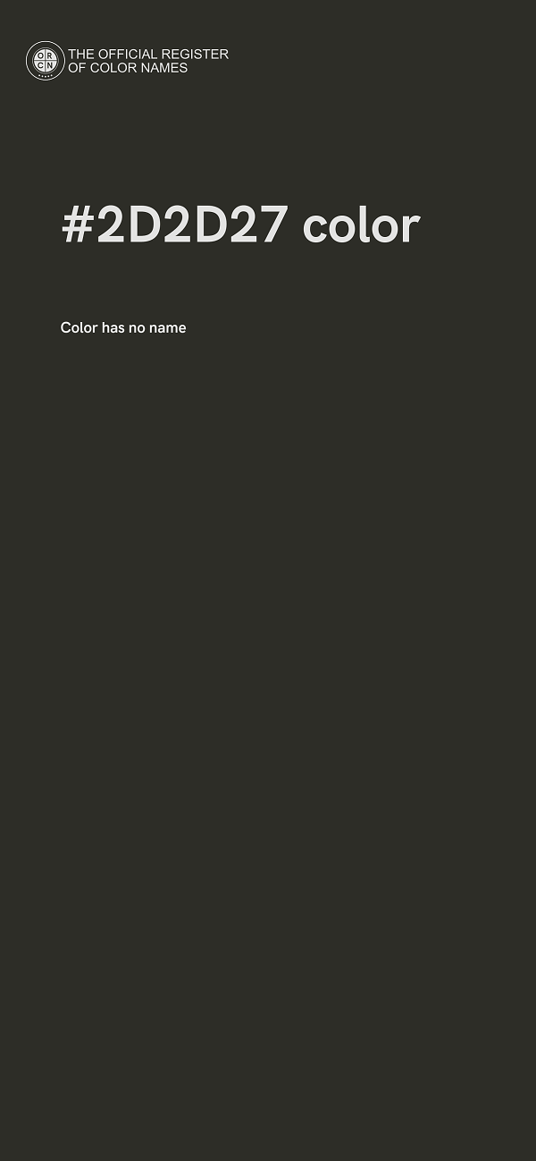 #2D2D27 color image