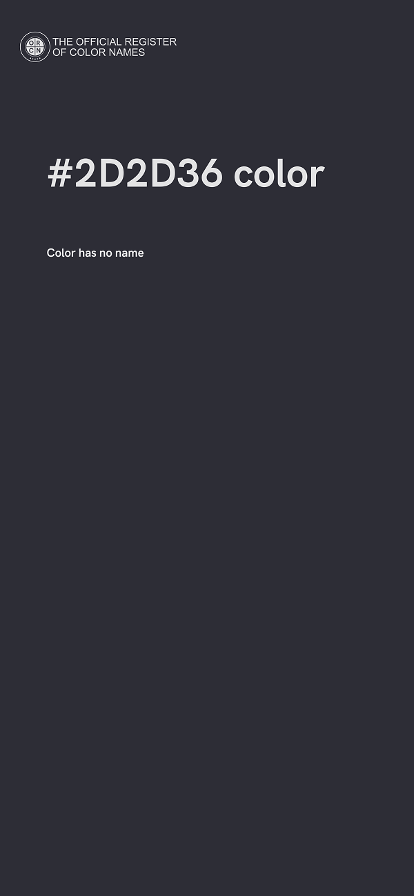 #2D2D36 color image