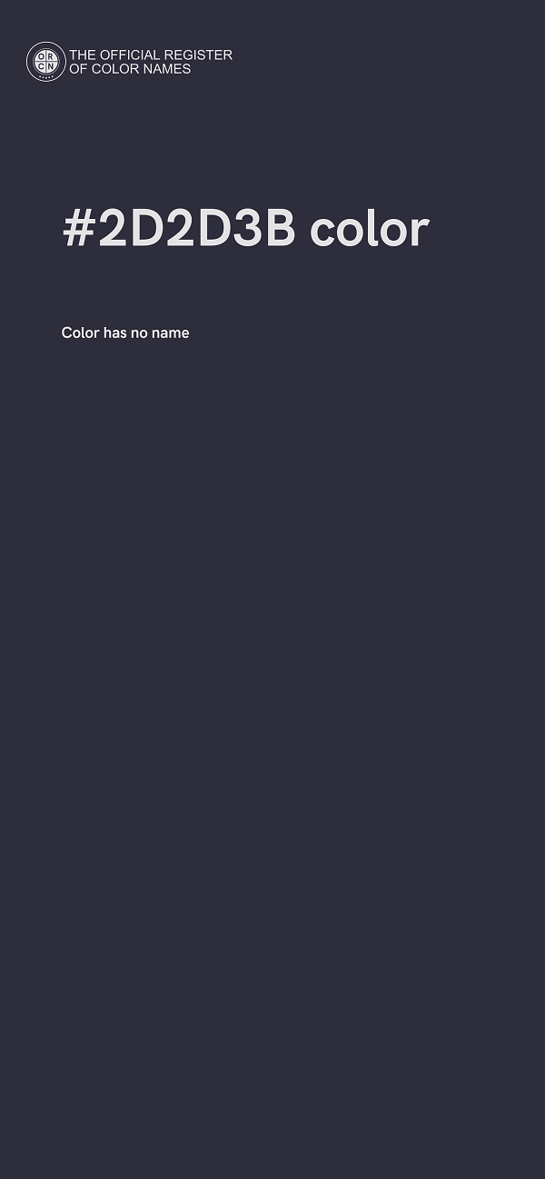 #2D2D3B color image
