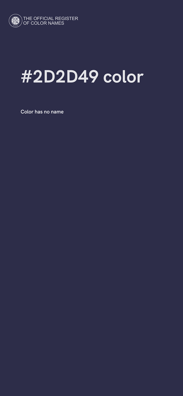 #2D2D49 color image