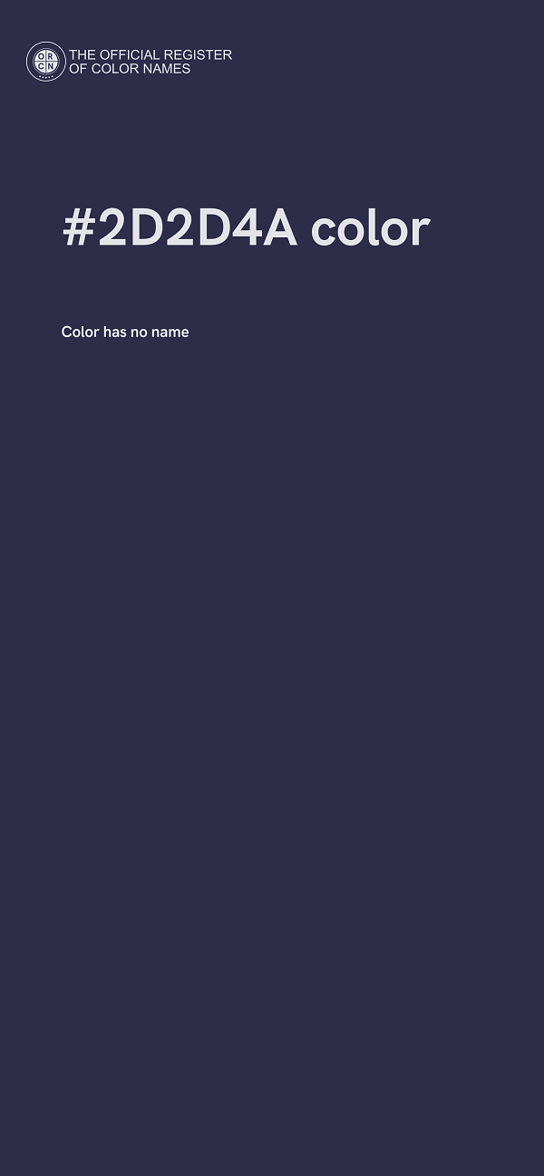 #2D2D4A color image